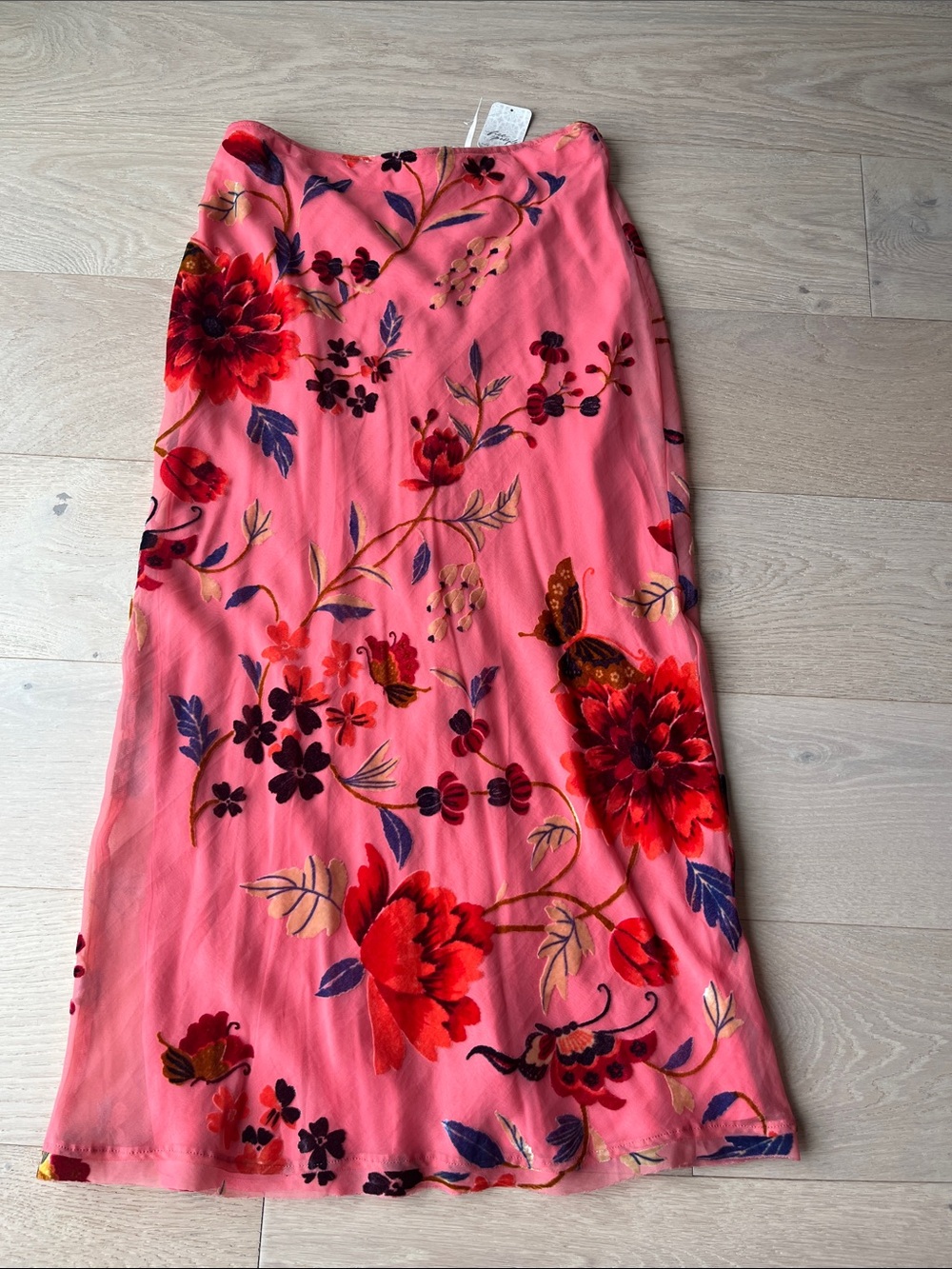 Free People Secret Garden Midi Skirt